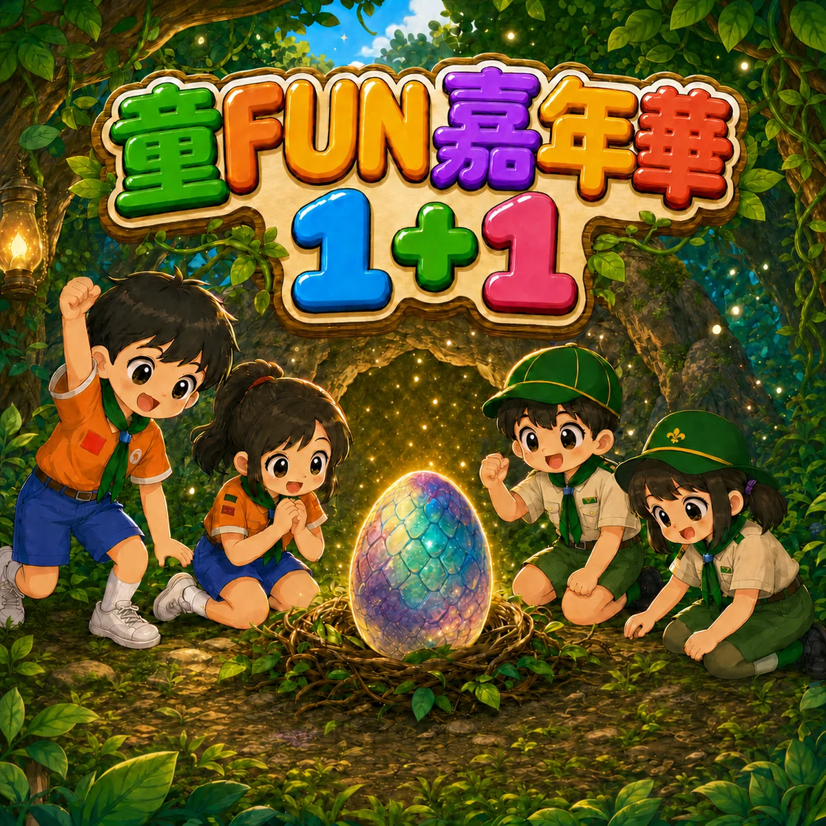 童FUN嘉年華 1+1:森林大冒險・動物蛋孵化任務
